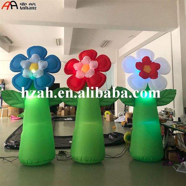 

furniture accessories standing giant inflatable lighted flowers decoration