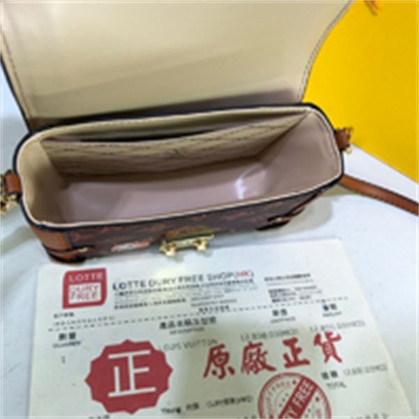 

brand designer luxury na3q m63891 new mini crossbody bag brown women handbags iconic bags handles shoulder bags totes cross body bag clu, Red;black