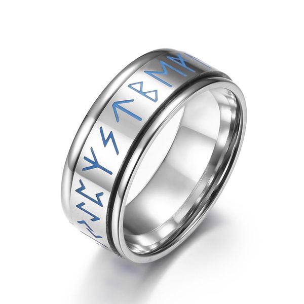 

wedding rings fashion stainless steel letter ring couples men and women trendy simple punk jewelry gift 10208, Slivery;golden