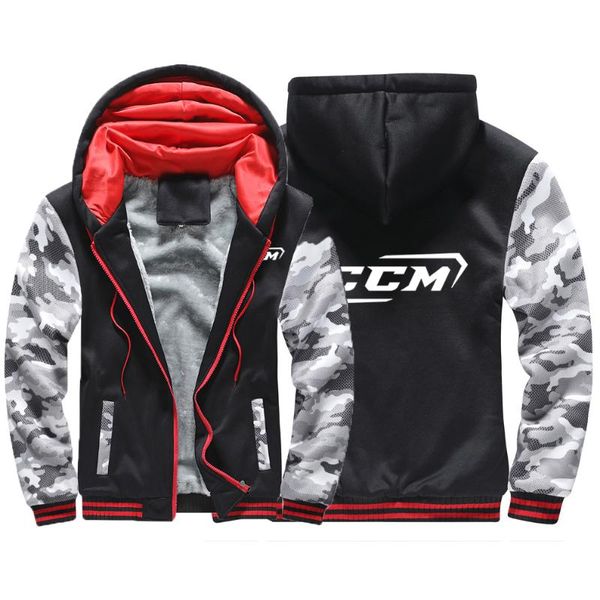 

men's brand print thicken jacket sport male winter hoodies zipper comfortable sweatshirt tracksuit college coat & sweatshirts, Black