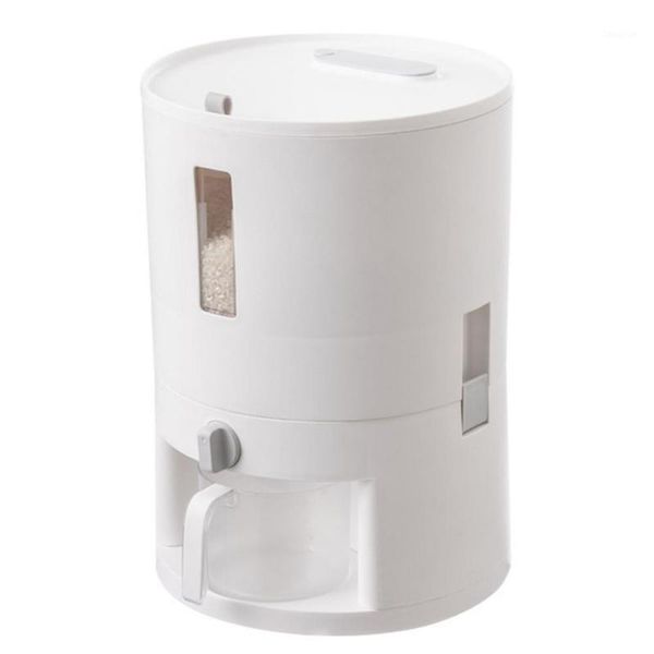 

storage bottles & jars food container airtight rice holder canister sealed bin large-capacity household metering bucket insect-proof