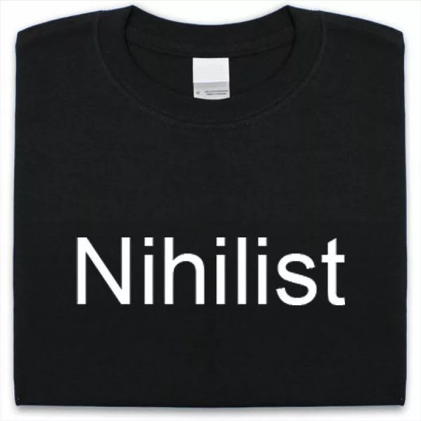 

nihilista camiseta divertido hombre mujer regalo, White;black