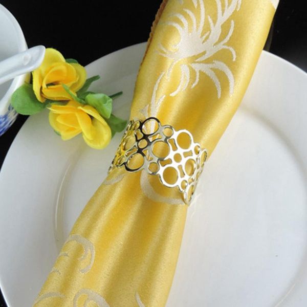 

napkin rings 12pcs round hollow ring el beautiful banquet deskdecorations