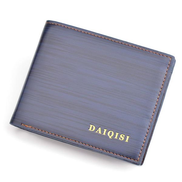 

short men's wallet leaf pattern cross multifunctional business soft wallets, Red;black