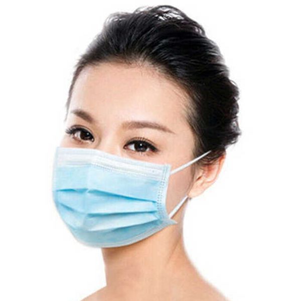 

disposable flat masks, threelayer dustproof and breathable white blue maskshigh quality