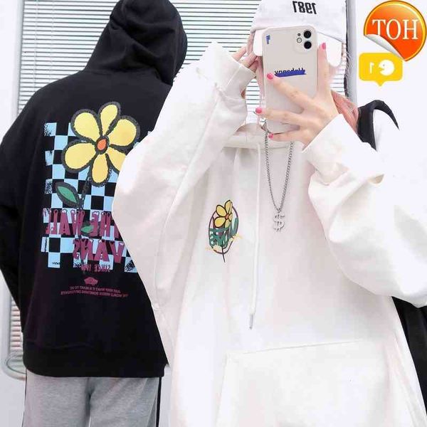 

winter and 21ss vas autumn high street off co bred flstyleer print leisure 100 tstyleer men's women's hoodie, Black
