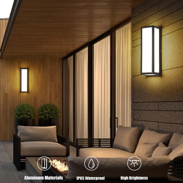 

outdoor wall lamps led lamp light waterproof with motion sensor lighting porche