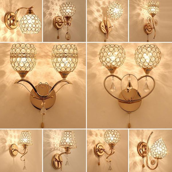 

wall lamp simple modern living room el corridor porch bedside bedroom led creative crystal