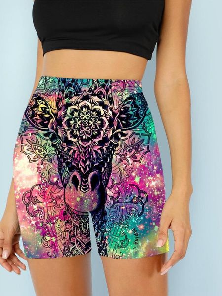 

women's pants & capris 3d shorts giraffe women animal flower colorful womens jogging athletic fashionable plus size, Black;white