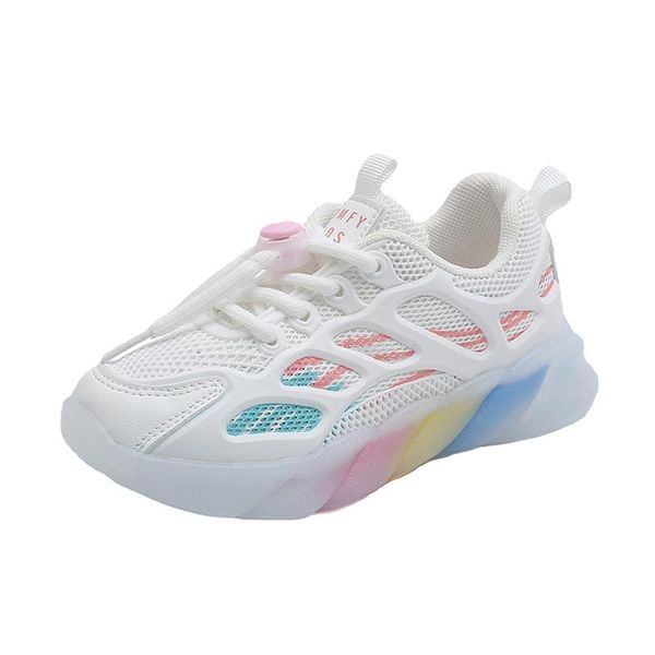

children sports shoes girls boys fashion breathable sneakers toddler mesh light casual running size 26-36 athletic & outdoor, Black