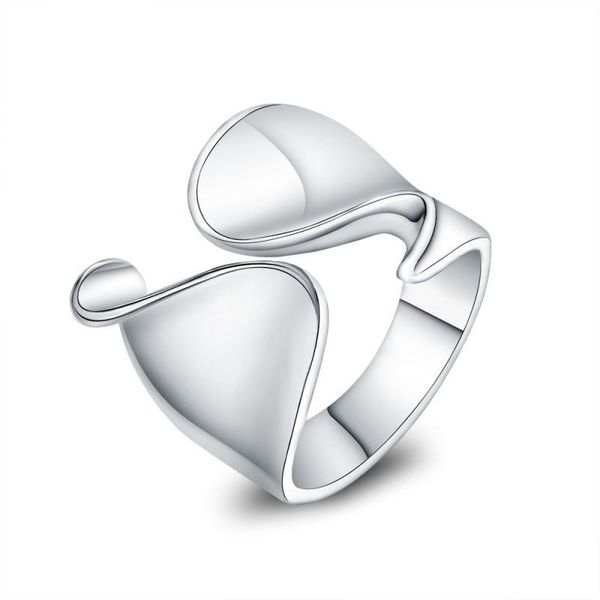 

wedding rings resizable size silver fingers thumb ring opening jewelry unique smooth geometric, Slivery;golden