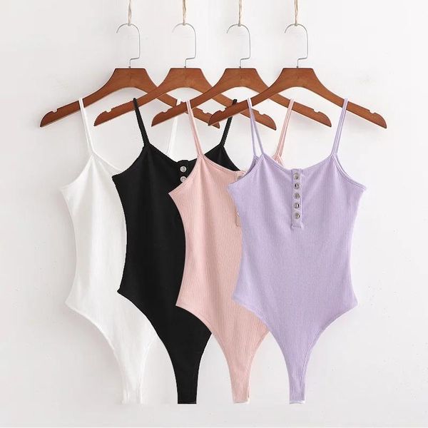 

klacwaya casual solid slim summer bodysuit women short sleeve body rompers womens jumpsuit 2021 suspenders bodysuits women's jumpsuits, Black;white