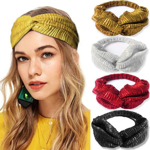 

candy color girls wide headband cross knotted sport yoga hairband headwrap hair accessories bands