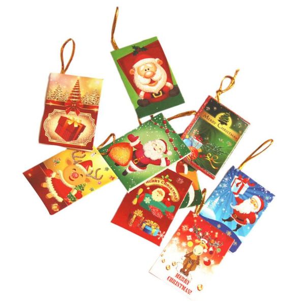 

greeting cards 50pcs christmas mini creative hanging random pattern