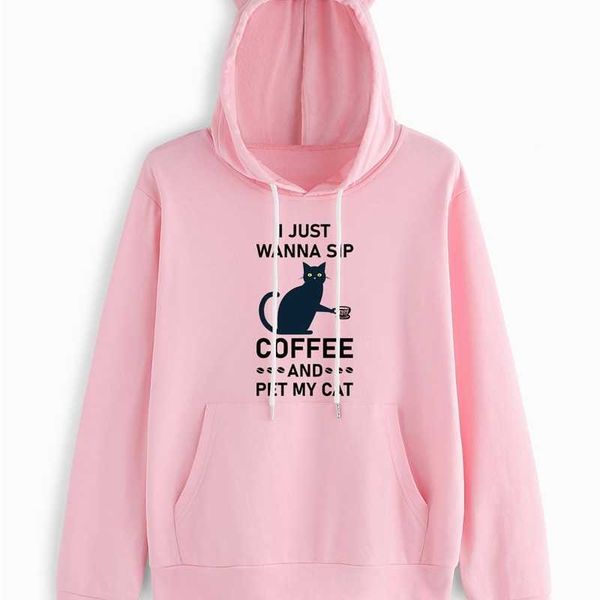 

Summer Top Casual cat ear sweater mewy30049, Purple