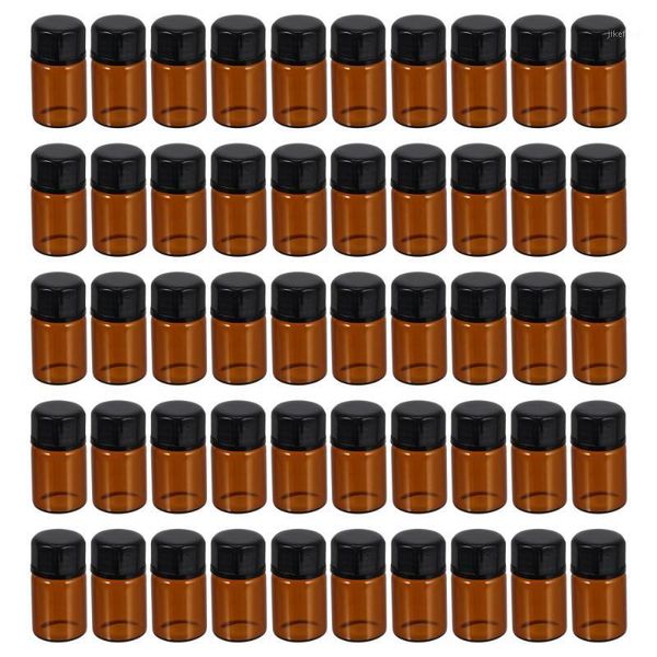 

storage bottles & jars 50pcs 2ml brown empty makeup glass sub packaging cream vials