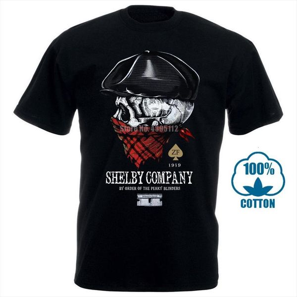 

shelby company by order mens t shirt of the peaky blinders for women rock cotton plain, White;black