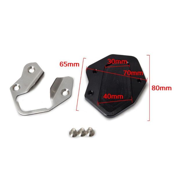 

parts motorcycle kickstand side stand enlarger extension pate pad for - tiger 800xr 17-18