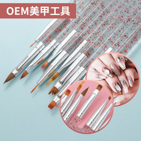 

tool quality nail double brush color hook line pen set 10 pack