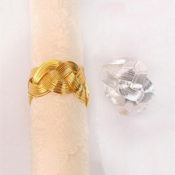 

silver gold serviette rings napkin holder table dinner towel ring decoration for wedding party el banquet