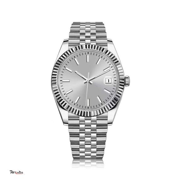 

men's watch luxury u1 factory 41mm brand new st9 stainless steel silver white gray dial 126334 bezel date just automatic movement, Slivery;brown