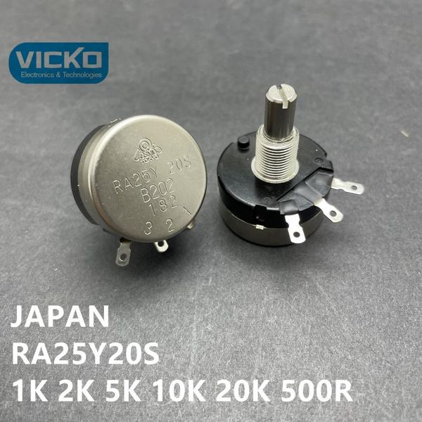 

smart home control [vk]original japan single turn potentiometer ra25y 20s ra25y20s b501 b102 b202 b502 b103 b203 500r 1k 2k 5k 10k 20k 20mm
