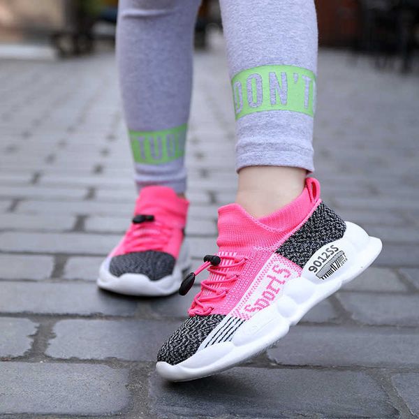 

spring autumn fashion children casual sneakers boys girls light breathable running shoes brand sport shoes child shelle sneaker g1025, Black;red