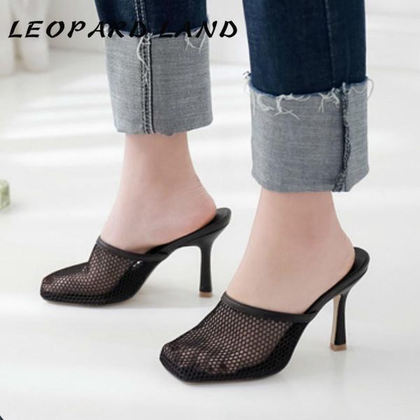 

summer fashion hollow baotou shoes mesh breathable leisure high-heeled ladies' sandals, Black