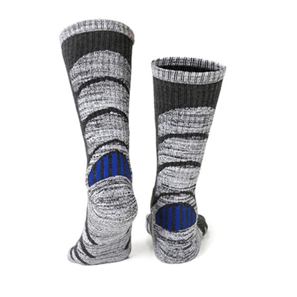

sports socks 1 pair activities snowboard long men climbing winter warm outdoor breathable cotton blend women children hiking, Black