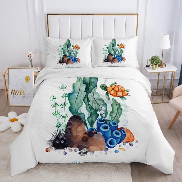 

bedding sets set 240x220cm watercolour theme printed duvet cover single double king size easy clean for boys girls
