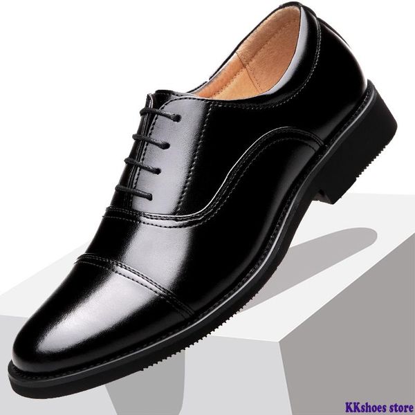 

dress shoes triple joint classic officer men armyman wing-tip derby pu leather elegant suit business formal oxfords, Black
