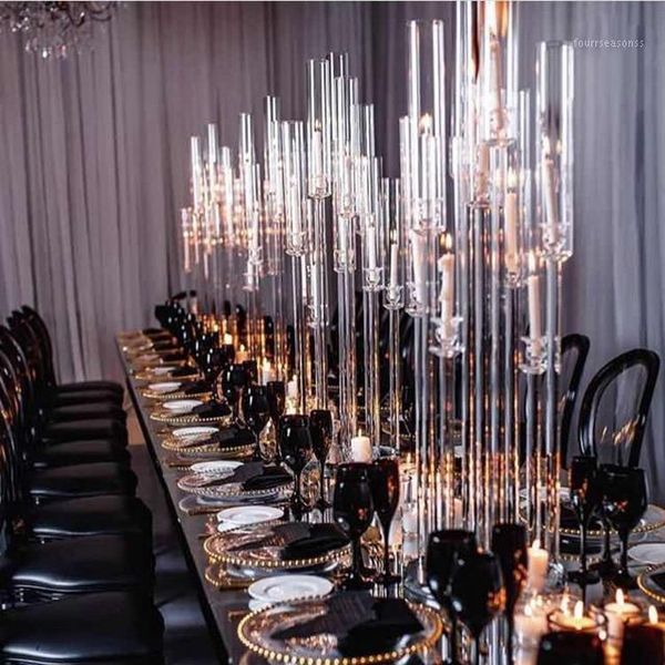 

party decoration 10pcs) style acrylic plinths candlestick for wedding 20271