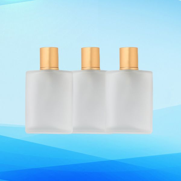 3Pcs 30ml Flacone spray per profumo Spruzzatore in vetro Pompa per pressa Subpackaging Contenitore per liquidi Dorato