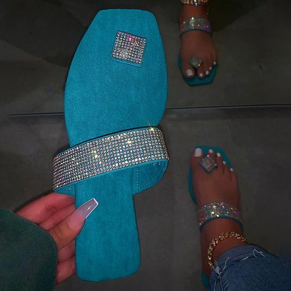 

women slippers bling flip flops female sandals outdoor beach slides flat summer shoes plus size ladies sequin sandalias mujer, Black