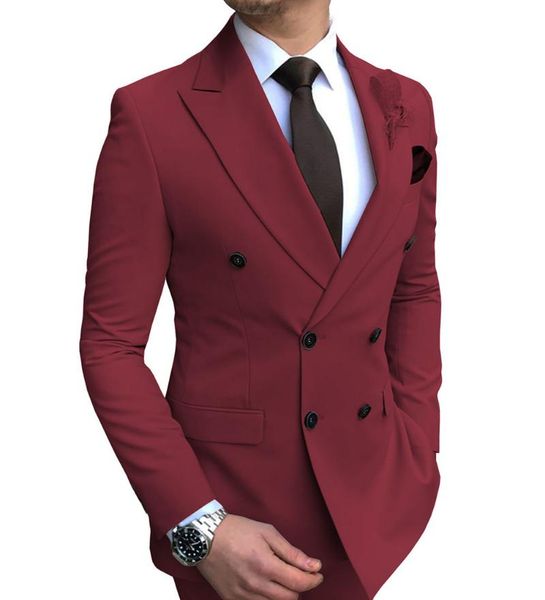 

men's suits & blazers 2021 1 piece blazer suit jacket slim fit double-breasted notch lapel for weeding groom, White;black