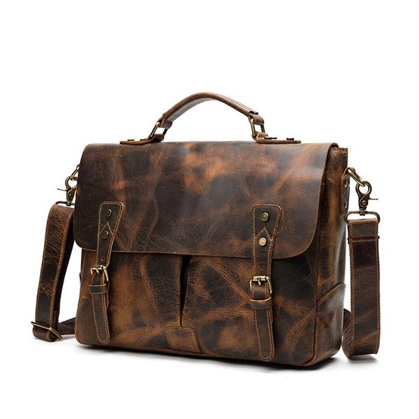 

briefcases 157 real leather men casual large briefcase ol business laphandbag