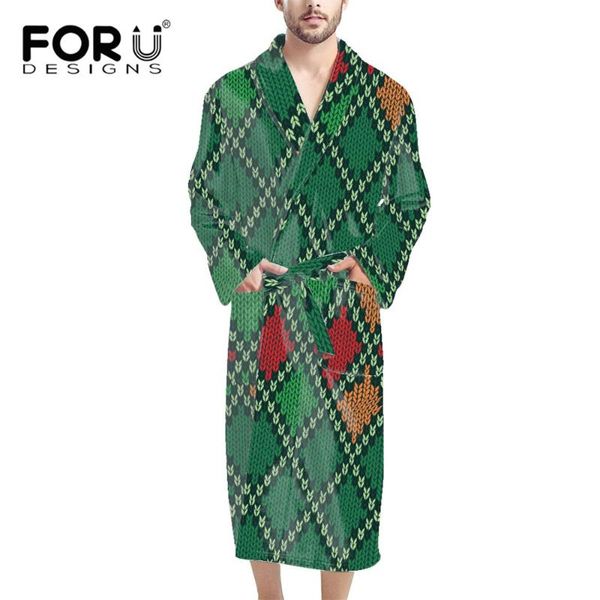 

men's sleepwear forudesigns green animal snakeskin pattern kimono cotton terry cloth bathrobe shawl collar spa robe for mens formal lar, Black;brown