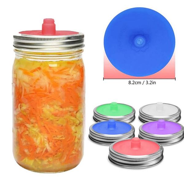 

kitchen storage & organization waterless fermentation airlocks lids fermenting sprout covers stainless steel bands for jars sealed lid suppl