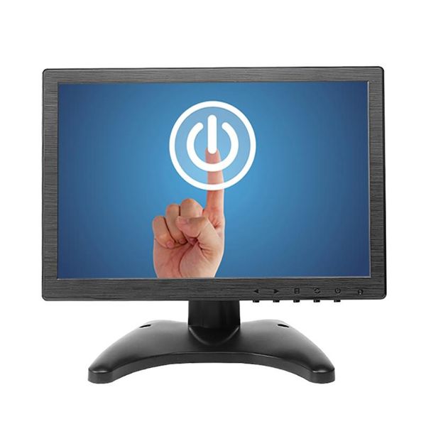 

monitors factory price 1920*1200 deskplastic shell 10 inch tft lcd touch resistive screen monitor
