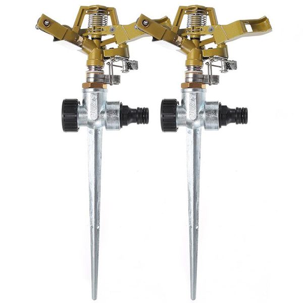 

watering equipments metal pulse sprinkler 360 rotating waterfowl sprinklers garden drip irrigation tool