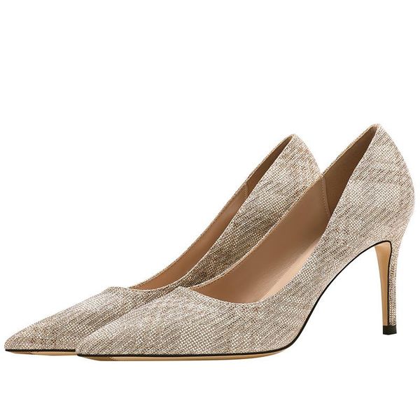 

dress shoes women pattern pointed toe high heels ladies wedding, Black