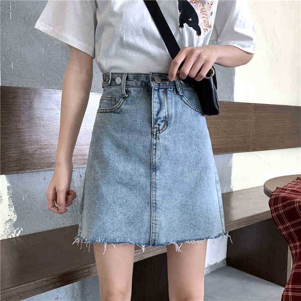 

skirts plus size 5xl denim women summer high waist black blue a-line mini jean female jupe falda fashion 5jtd