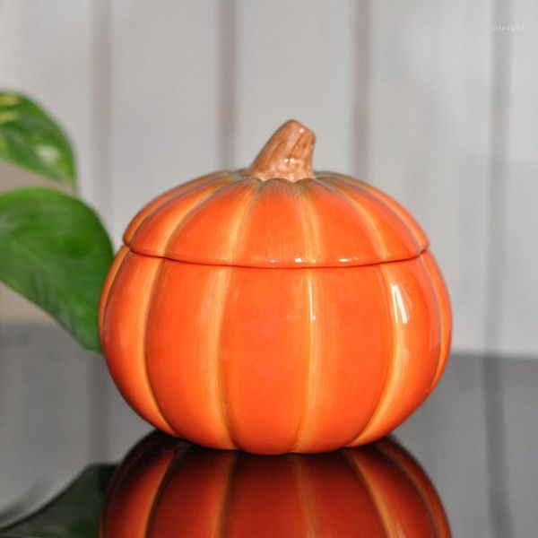 

storage bottles & jars mature pumpkin jar art design box home decorative tea container organizer