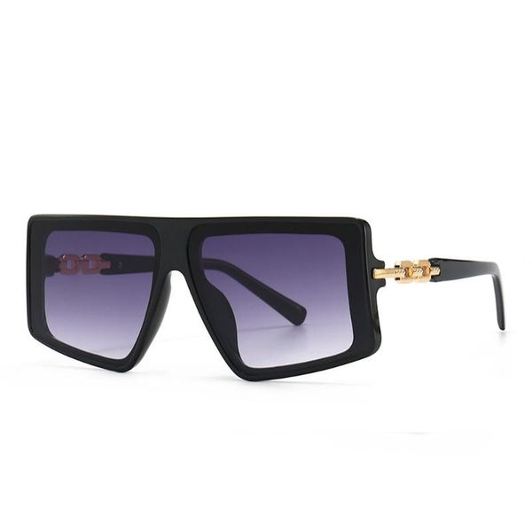 

outdoor eyewear 2021 trend oversized square sunglasses women vintage shades metal chain temple sun glasses men street beat femaleuv