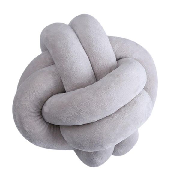 

pillow 2021 creative funny nordic knau ball knot simple fashion round soft solid for living home