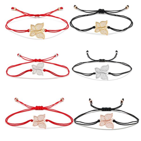 

charm bracelets trend three colors available wedding butterfly bangle for women couple bracelet cz hand rope jewelry gifts adjustable ch, Golden;silver