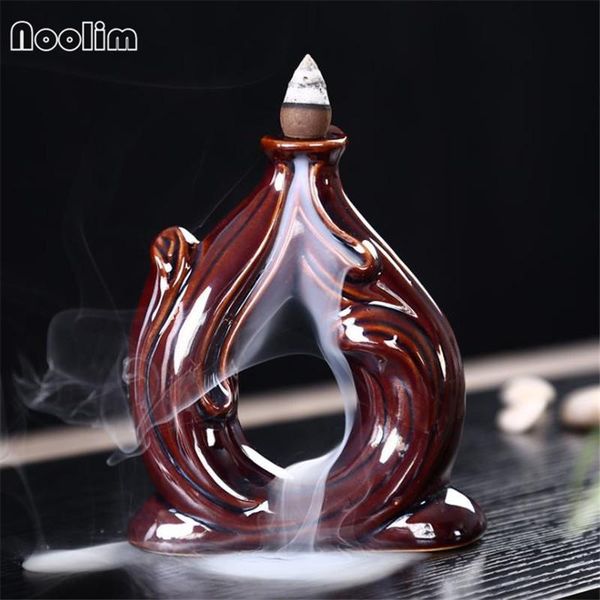 

fragrance lamps ceramic backflow incense burner handmade zen buddha holder aroma censer home office teahouse decor