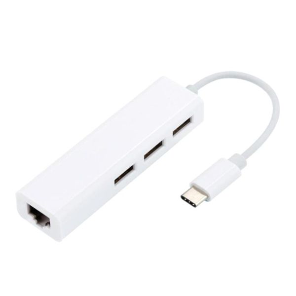 

hubs usb ethernet adapter with 2.0 hub 3-port hub, highspeed data transmission splitter for lap mobile hdd