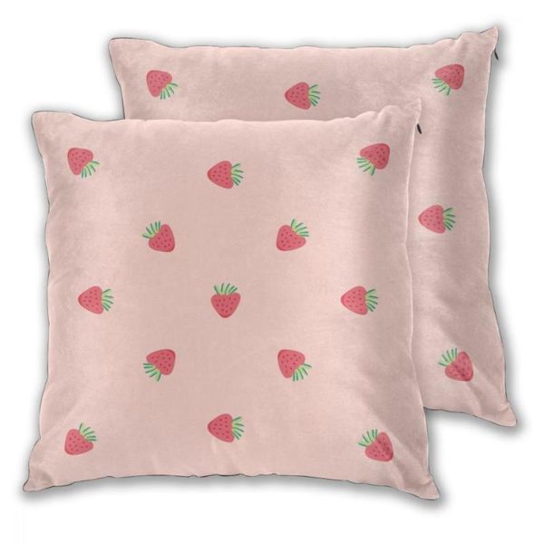 

pillow case pink strawberry pillowcase comfortable cover for bed throw covers