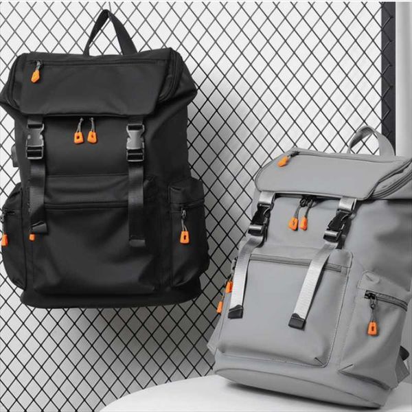 

backpack men's soft and comfortable large-capacity business travel computer packet multi-functional student school bag
